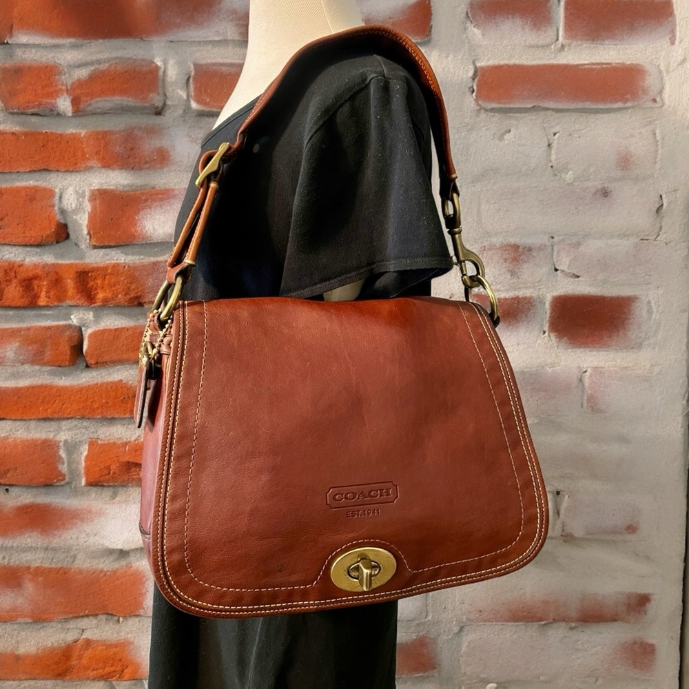 ‼️SOLD‼️ RARE Vintage Coach 65th Anniversary Legacy Stripe Flap Front Bag
